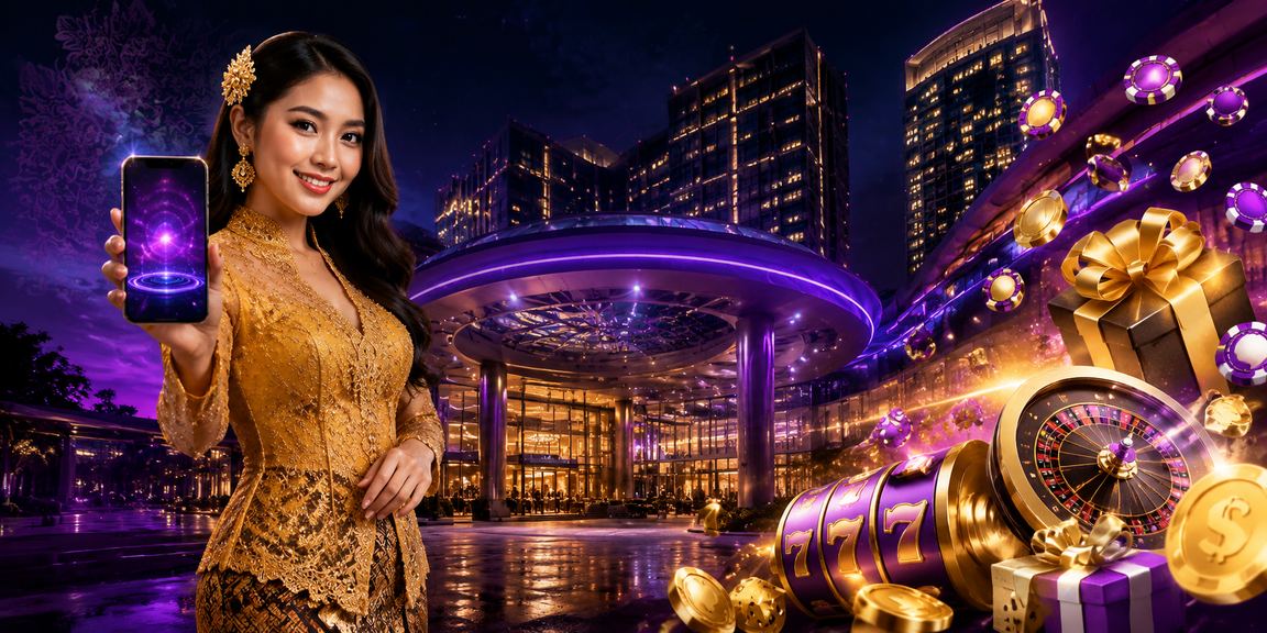 Pengguna di Genting Highlands dalam kebaya menggunakan aplikasi pertaruhan megga888
