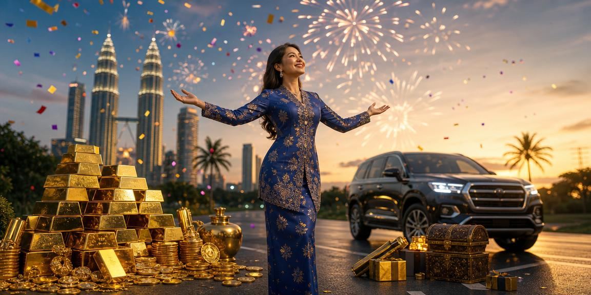 Pengguna wanita Malaysia dalam pakaian baju kurung bermain permainan dalam talian