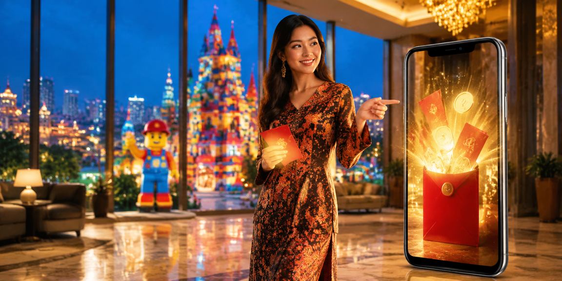 Promosi bonus sampul merah megga888 gaya batik untuk pengguna Malaysia