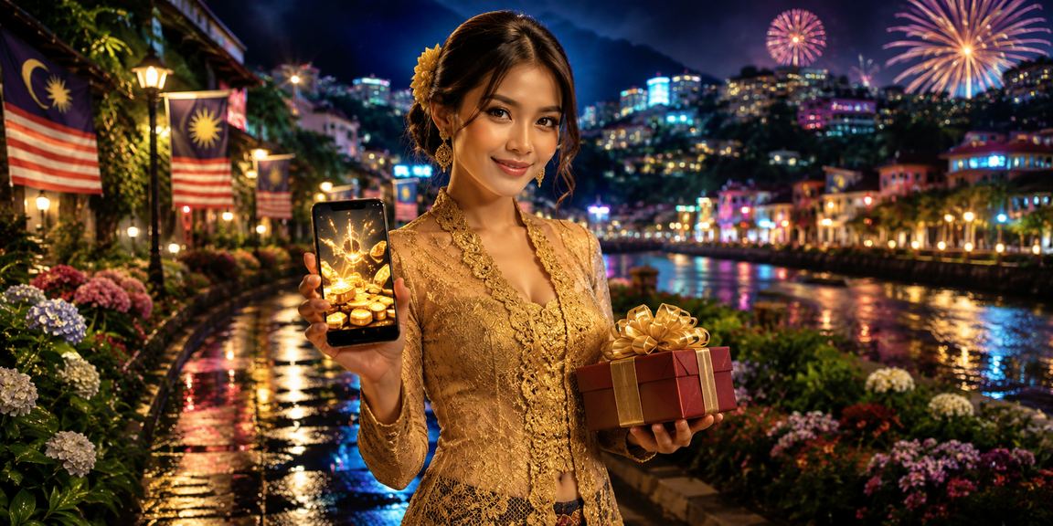 Pengguna VIP Malaysia memakai kebaya menerima bonus megga888 selepas mendaftar
